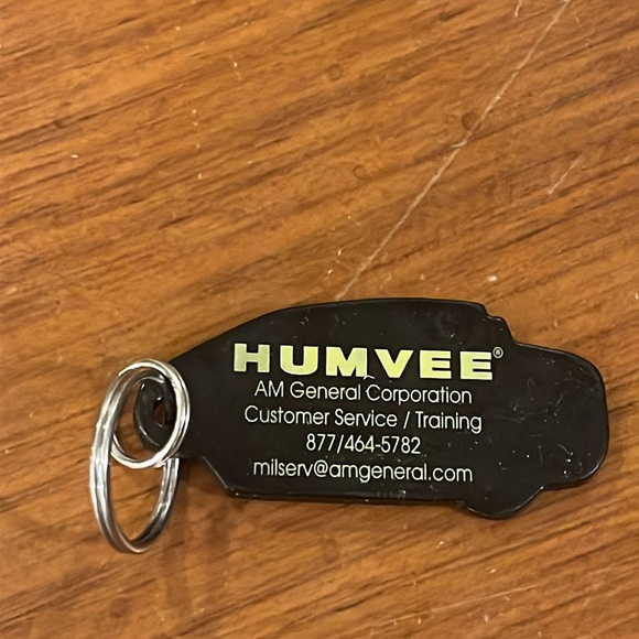 Humvee Hummer Truck SUV rubber keychain key chain FOB AM General Corporation - Picture 3 of 4